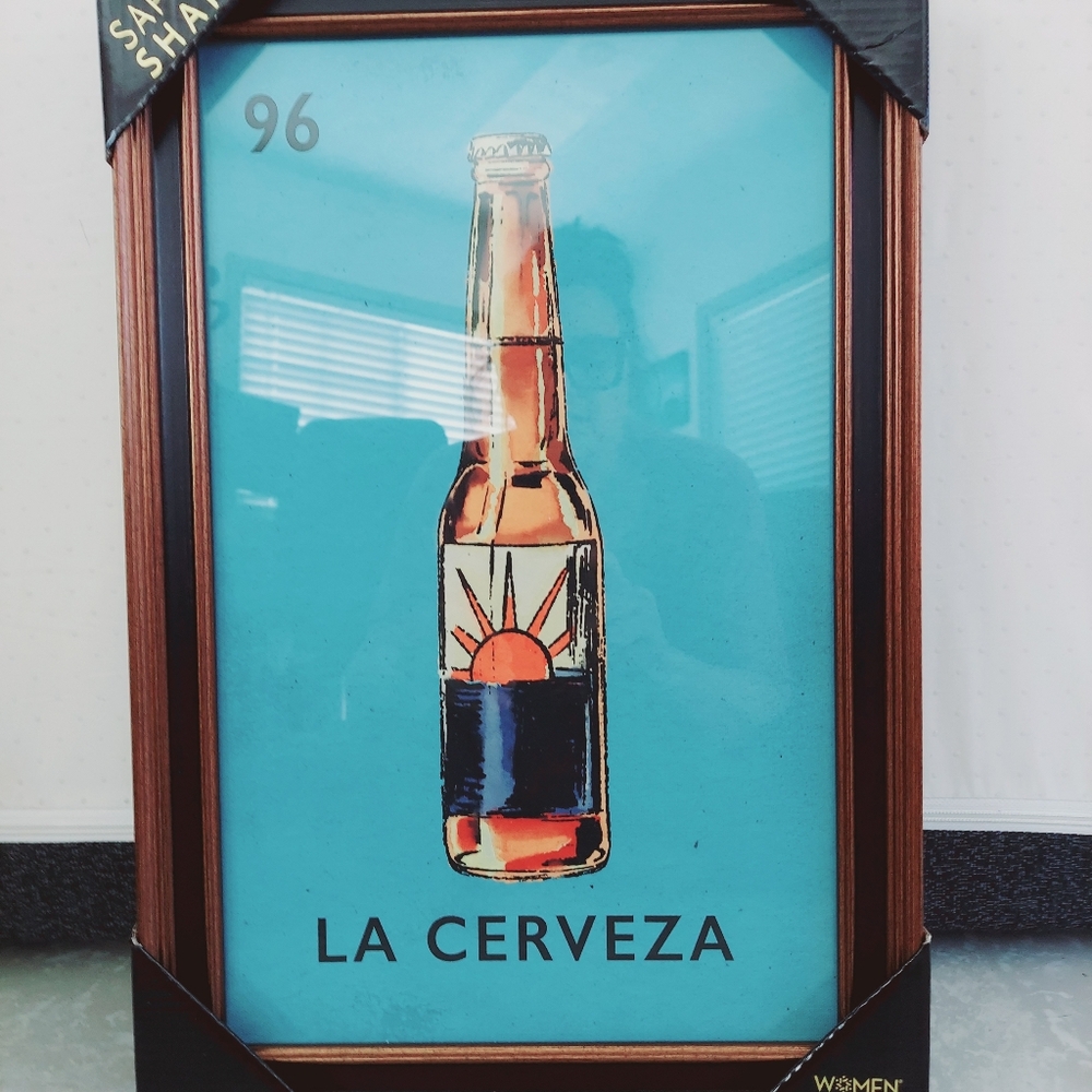 NIP Sapna Shah 12 X 18 Loteria La Cerveza Print 96 Wall Art